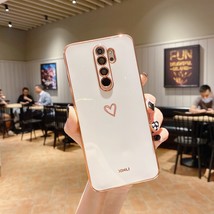 Square Love Heart Silicone Phone Case For Xiaomi Redmi Note 10 Pro Note 8 Pro 12 - $7.31