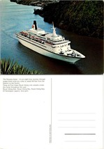 Panama Canal Atlantic to Pacific Royal Viking Cruise Lines Vintage Postcard - £7.51 GBP