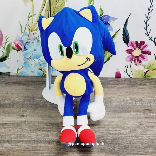 Toy Factory Sonic the Hedgehog Plush 18" Go Sega Stuffed Animal  - $25.00