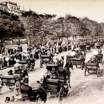 Paris France Return From The Races 1910s Postcard Bois De Boulogne Ave PCBG12A - £15.62 GBP