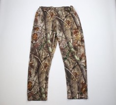 Vtg Streetwear Mens Large Distressed Wide Leg Realtree Camouflage Cargo Pants - £39.11 GBP