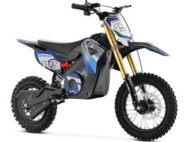 MotoTec Pro 36V 1000W Electric Off-Road Ready Dirt Bike in Blue - $879.00