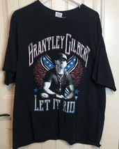 Brantley Gilbert Let It Ride Concert Tour 2014 Extra Large 2XL Mens Black Shirt - £9.30 GBP