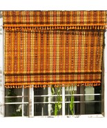 Mid-Century Modern Woven Curtain Blind Retro 60&#39;s/70&#39;s Tassel 46in W x 3... - £74.03 GBP