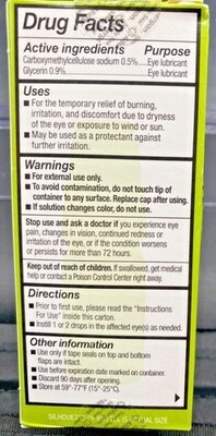Refresh Relieva Xtra Preservative Free Lubricant Eye Drops, 0.33 OZ 5/2026 Item image 2
