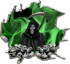 Green Smoke Grim Reaper Sticker Decal (Select your Size) - £2.21 GBP+