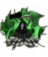 Green Smoke Grim Reaper Sticker Decal (Select your Size) - £2.21 GBP+