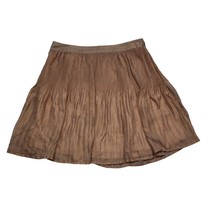 I Jeans By Buffalo Skirt Womens 6 Brown Garcia Short Flare Pleated Zip L... - $25.72