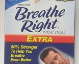 Breathe Right Nasal Strips Extra 12 Tan Strips Drug Free New - $14.84
