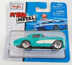 1957 Chevy Corvette Maisto Diecast Metal Die Cast '57 Chevrolet Teal Toy Car 3+ - $8.00