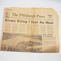 Giornali Pittsburgh Premere Fiumi Flood June 23 1972 - £36.42 GBP