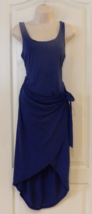 Unbranded Bodycon Sleeveless  Wrap Dress Blue Women&#39;s Sz S Pre-owned SEXY! - $182.74 MXN