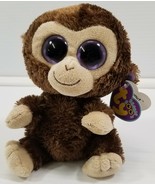 MM) Ty Beanie Babies Beanie Boo&#39;s Collection Coconut Stuffed Monkey Toy - £10.27 GBP