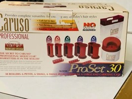 CARUSO 561030 Vintage Professional Pro Set 30 Rollers Molecular Steam Ha... - £21.87 GBP