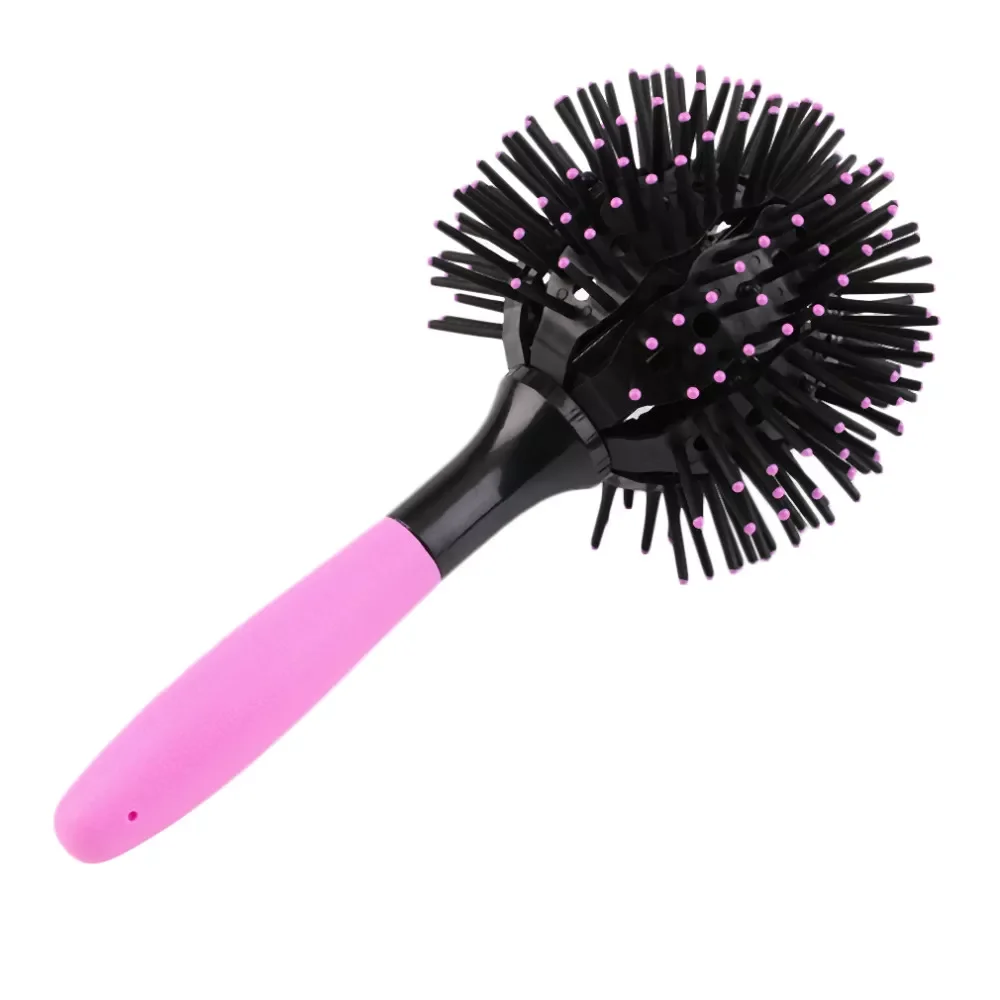 Round hair brush hair comb salon make up 360 degree ball styling tools magic detangling thumb200