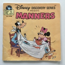 Disney Discovery Series Presents: Manners 7&#39; Vinyl Record / 24 Page Book - £51.96 GBP