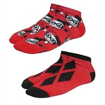 Harley Quinn Kawaii Women&#39;s Low-Cut Sock 2 Pack Red - £11.97 GBP