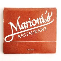 Marioni&#39;s Seafood Restaurant Vintage Matchbook Sonoma California Unstruc... - $19.99