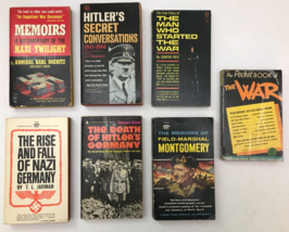 Lot 7 vintage pb books on World War II Germany, HITLER, Nazi secret police, more - £49.80 GBP