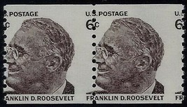1305 - 6c Misperf COD Error / EFO Pair &quot;Franklin D. Roosevelt&quot; FDR MNH (Stk10) - £5.18 GBP