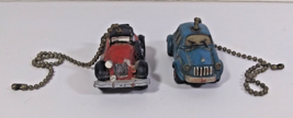Vintage Car Ceiling Fan Pull Chain Lot 2in Truck Light Lamp Red Blue Retro - £19.65 GBP