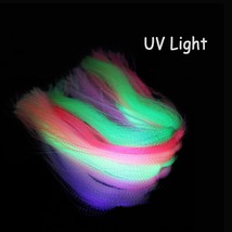 Tigofly 14 pa 7 colors UV Crystal Flash Holographic Tinsel Krystal  Flashabou Sp - £55.12 GBP