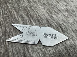 Vintage Starrett No C391 Center Gage   391  Machinists Tool - $275.45 MXN