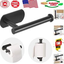Modern Matte Black Wall-Mounted Toilet Paper Holder - Easy Self-Adhesive... - $245.05 MXN