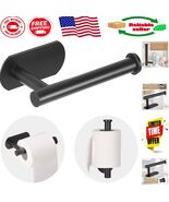 Modern Matte Black Wall-Mounted Toilet Paper Holder - Easy Self-Adhesive... - $245.05 MXN