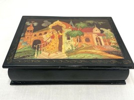 Vintage Lacquer Trinket Box  Princess, India, Signed - £10.63 GBP