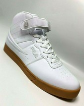 Men&#39;s Fila Vulc 13 Mid Plus White | Gum Sneakers - £95.90 GBP