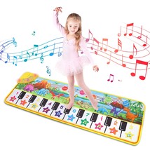 Piano Mat For Kids, 43 X 14 Dinosaur Floor Keyboard Music Dance With - £23.94 GBP