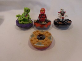 LEGO Ninjago Spinner Lot of 3 Ninjas Figures w/ Spinners  plus one Spinner Maste - £16.60 GBP