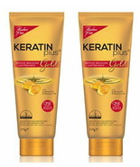 2 KERATIN PLUS Intense Brazilian Hair Treatment Gold Ideal Rebonded Colo... - £17.20 GBP