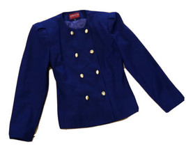 Vintage Sasson Foncé Violet Profond Blazer Double Boutonnage Taille Vest... - £17.36 GBP