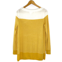 CASLON Tunic Sweater Womens Size XS Long Sleeve Lightweight Wool Blend Gold OW - £25.23 GBP