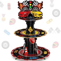 3 Tier Race Car Party Decorations Cupcake Stand Truck Car Party Favors C... - £14.38 GBP