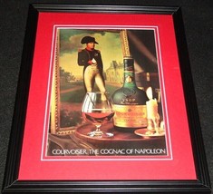 1983 Courvoisier Cognac Framed 11x14 ORIGINAL Advertisement Napoleon - $34.64