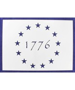 13 Star Revolutionary Field (1776) Stencil 14 Mil -10.5&quot;H x 14.8&quot;W ... - $27.54