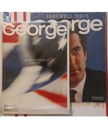 2 Vintage George Magazine John Kennedy Jr A Tribute 1999 Farewell Issue ... - £64.44 GBP