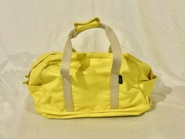 Kate Spade Saturday Bag Lemon Yellow Canvas Overnight /Travel Duffle Bag - £58.71 GBP