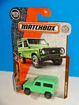 Matchbox 2018 MBX Off Road Series #118 Land Rover 90 Light Green w/ 65th logo - £4.64 GBP