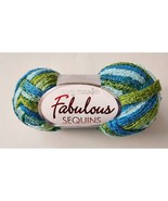Mary Maxim Fabulous Sequins 747-104 Rain Forest Yarn 27 yards - $6.65