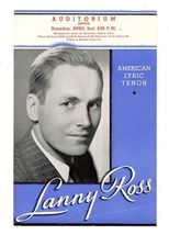 Lanny Ross American Lyric Tenor Brochure &amp; Flyer Denver Colorado  - $21.78