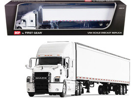 Mack Anthem Sleeper Cab w 53&#39; Trailer White 1/64 Diecast Model DCP/First... - $102.95