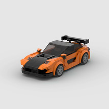 Small Particle Rx7 Sports Car Moc Puzzle Assembled Diy Children&#39;s Building Block - £20.81 GBP