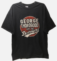 $20 George Thorogood Destroyers Drink Alone Vintage 90s Concert Black T-Shirt XL - £18.80 GBP