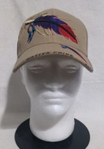Native American Feather Beads Native Pride Indian Shadow Brown Cap - £11.23 GBP