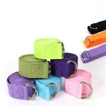 Adjustable Yoga Straps with D-Ring Buckle for Stretching and Resistance Exercise - £12.75 GBP