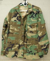 US Military Army Uniform Jacket Woodland Camo 8415-01-084-1643 Small Reg... - $34.64